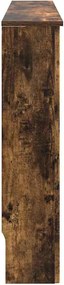 vidaXL Καπάκι Καλοριφέρ Καπνιστό Δρύς 112 x 19 x 81,5 cm