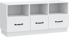 vidaXL Ντουλάπι TV Λευκό 102 x 34,5 x 47 εκ Επεξεργασμένο Ξύλο