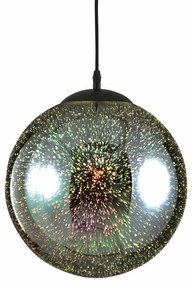 Φωτιστικό Οροφής Avantgarde AD804230 Black Metal, Glass