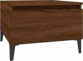 vidaXL Τραπεζάκια Σαλονιού 2 τεμ Καφέ Δρυς 50x46x35 εκ. Επεξ. Ξύλο