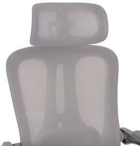 ΚΑΡΕΚΛΑ ΓΡΑΦΕΙΟΥ BARNET HM18258.02 ΓΚΡΙ MESH-ΓΚΡΙ ΣΚΕΛΕΤΟΣ NYLON 61x62x123Υ