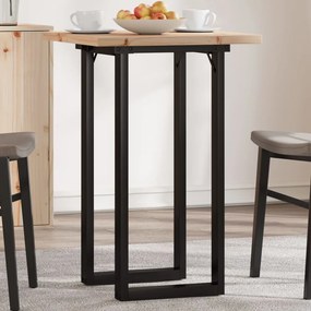 Τραπέζι Τραπεζαρίας Πλαίσιο Ο Μασίφ Πεύκο/Ατσάλι