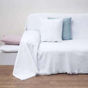 Ριχτάρι Ζακάρ Des. 1554 White Anna Riska Τριθέσιο 180x280cm 100% Cotton