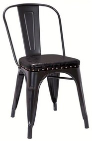 Καρέκλα Relix Ε5191Ρ,15Μ Με Κάθισμα Pu 45x51x82cm Black