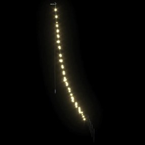 vidaXL Χριστουγεννιάτικο Δέντρο LED με Σφήνες Εδάφους Θερμό λευκό