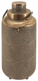 Φανάρι 160-223-086 19x19x36cm Gold Metal