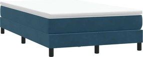 vidaXL Box Spring Κρεβάτι χωρίς στρώμα Σκούρο μπλε Βελούδινο