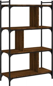 vidaXL Βιβλιοθήκη 4 Επιπέδων Καφέ Δρυς 76 x 32 x 123 εκ. Επεξ. Ξύλο