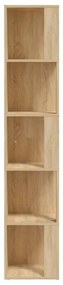 Ντουλάπι Γωνία Sonoma Oak 33 x 33 x 164,5 εκ. από Μοριοσανίδα - Καφέ