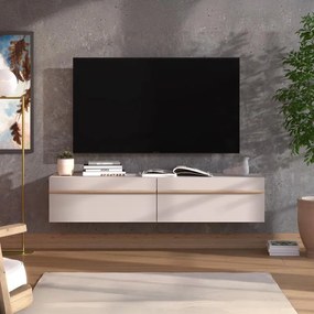Έπιπλο τηλεόρασης ARLES 154 2K2V Cashmere - Artisan Oak 154x42x32εκ. 154x42x32 εκ.