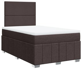 ΚΡΕΒΑΤΙ BOXSPRING ΜΕ ΣΤΡΩΜΑ ΣΚΟΥΡΟ ΚΑΦΕ 120X200 ΕΚ. ΥΦΑΣΜΑΤΙΝΟ 3291631