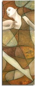 Πίνακας Καμβάς 265VGA1439 30x80cm Multi Wallity Κάθετοι Wood, Canvas