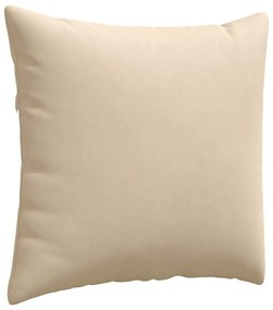 vidaXL Μαξιλάρι Καναπέ 2 pcs Κρεμ 45 x 45 cm ύφασμα