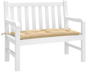 vidaXL Μαξιλάρια Πάγκου Κήπου Μπεζ Μελανζέ 100x50x7 εκ. Ύφασμα