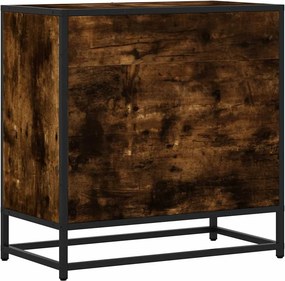 vidaXL Κομοδίνο καπνιστή βελανιδιά 60x31x60 cm