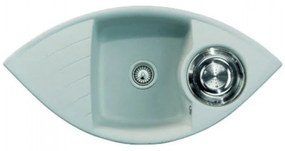 Macart Focus C-150 Ένθετος και αντιστρεφόμενος νεροχύτης Alaska (Ζαχαρί)