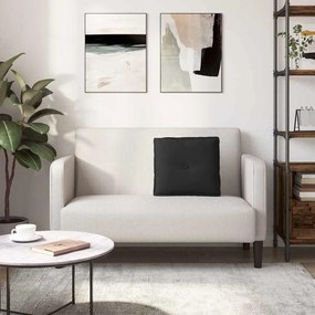 vidaXL Μαξιλάρι Πλάτης Μαύρο 50 x 45 εκ. Ύφασμα Μικροΐνας