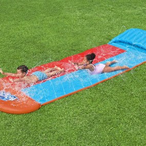 Bestway Νεροτσουλήθρα H2OGO Water Slide Tsunami Splash Ramp Double - Πολύχρωμο