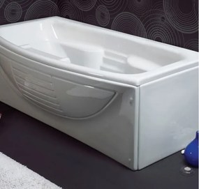 Sanitec Lorena 512 - Παραλληλόγραμμη Μπανιέρα 170x85 εκ - Pneumatic Basic, Air Blower, Με Χρωματοθεραπεία, Χωρίς