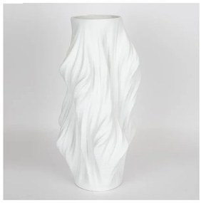 Βάζο Πορσελάνινο 3d Λευκό 22x22x40cm 752-21066 Estheti-752-21066-Λευκό 752-21066