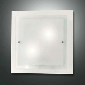 Φωτιστικό Οροφής - Πλαφονιέρα Naxar 3238-65-102 2xE27 60W 40x40cm White La Mia Luce