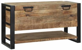 vidaXL Κουτί Αποθήκευσης Καφέ 80 x 35 x 45 cm Μασίφ ξύλο μάνγκο