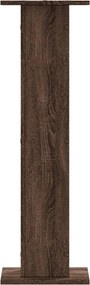 vidaXL Βάσεις Φυτών 2 Τεμ. Καφέ Δρυς 30x30x95 εκ. Επεξεργασμένο Ξύλο