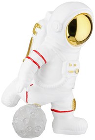 Figure Astronaut Synthetic Resin Grey White 2 Assorted 10X14X18Cm 10X14X18Cm