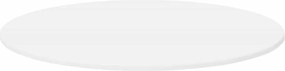 vidaXL Καπάκι τραπεζιού Λευκό Ø 80 x 1,5 cm Επεξεργασμένο ξύλο