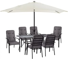 ΣΕΤ ΤΡΑΠΕΖΑΡΙΑ 8ΤΜΧ ΤΡΑΠΕΖΙ, ΠΟΛΥΘΡΟΝΕΣ ΓΚΡΙ & ΟΜΠΡΕΛΑ ΜΠΕ ΓΚΡΙ FB911477 9997902