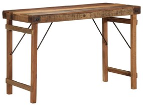 vidaXL Τραπεζαρία Καφέ 110 x 55 x 76 cm Μασίφ ανακυκλωμένο ξύλο
