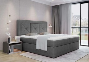 Επενδυμένο κρεβάτι Irma-140 x 200-Gkri