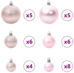 vidaXL Τεχνητό Χριστουγεννιάτικο Δέντρο Λευκό 150 cm PVC και Ατσάλι