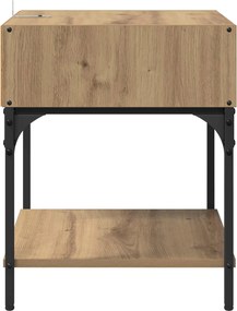 vidaXL Κομοδίνο Artisan Oak 40 x 40 x 50 cm Επεξεργασμένο Ξύλο
