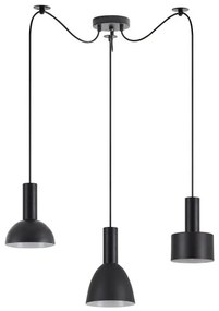 Κρεμαστό Φωτιστικό Οροφής 3xE27 Μαύρο Adept Flex 77-8914 Homelighting-77-8914-Μαύρο 77-8914