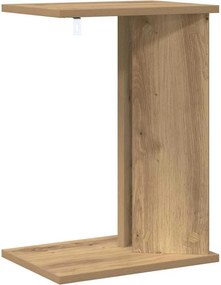 vidaXL End Table Artisan Oak 35 x 25 x 50 εκ Επεξεργασμένο Ξύλο