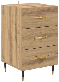 vidaXL Κομοδίνο Artisan Oak 40 x 40 x 66 εκ. Επεξεργασμένο ξύλο