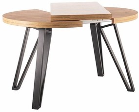 GALAXY TABLE ARTISAN OAK / BLACK FI 100 (100-168) DIOMMI GALAXYDACFI100