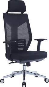 Καρέκλα γραφείου διευθυντή Commend pakoworld ύφασμα mesh μαύρο