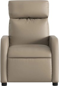 vidaXL Πολυθρόνα Ανακλινόμενη Καπουτσίνο από Συνθετικό Δέρμα