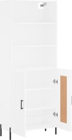 vidaXL Ντουλάπι Λευκό 69,5x34x180 εκ. από Επεξεργασμένο Ξύλο