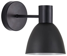 SE21-BL-16-MS2 ADEPT BLACK WALL LAMP BLACK METAL SHADE+ HOMELIGHTING 77-8317