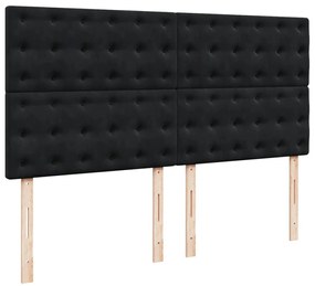 ΚΡΕΒΑΤΙ BOXSPRING ΜΕ ΣΤΡΩΜΑ ΜΑΥΡΟ 200X200 ΕΚ. ΒΕΛΟΥΔΙΝΟ 3294744