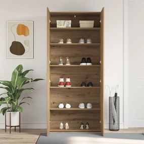 vidaXL Ντουλάπι Παπουτσιών Artisan Oak 80x35,5x180 εκ Επεξεργασμένο Ξύλο