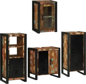 vidaXL Σετ Επίπλων Μπάνιου 4 τμχ. Πολύχρωμο 55 x 35 x 60 εκ.