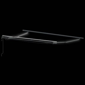 vidaXL Ύφασμα Ομπρέλας Πράσινο και Λευκό 300 x 250 εκ Πολυεστέρας