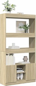 vidaXL Ντουλάπι Sonoma Δρυς 92x33x180εκ. από Επεξεργασμένο Ξύλο