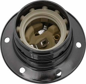 vidaXL Λαμπτήρες 2 τεμάχια γυαλιστερό μαύρο E27