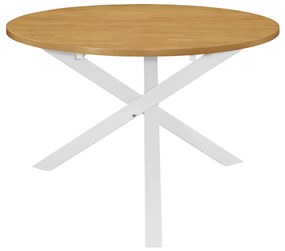 vidaXL Τραπεζαρία Λευκή 120 x 75 εκ. από MDF