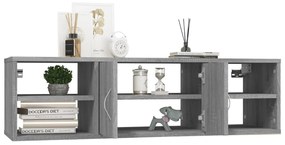 vidaXL Ραφιέρα Τοίχου Γκρι Sonoma 102x30x29 εκ. Επεξεργασμένο Ξύλο